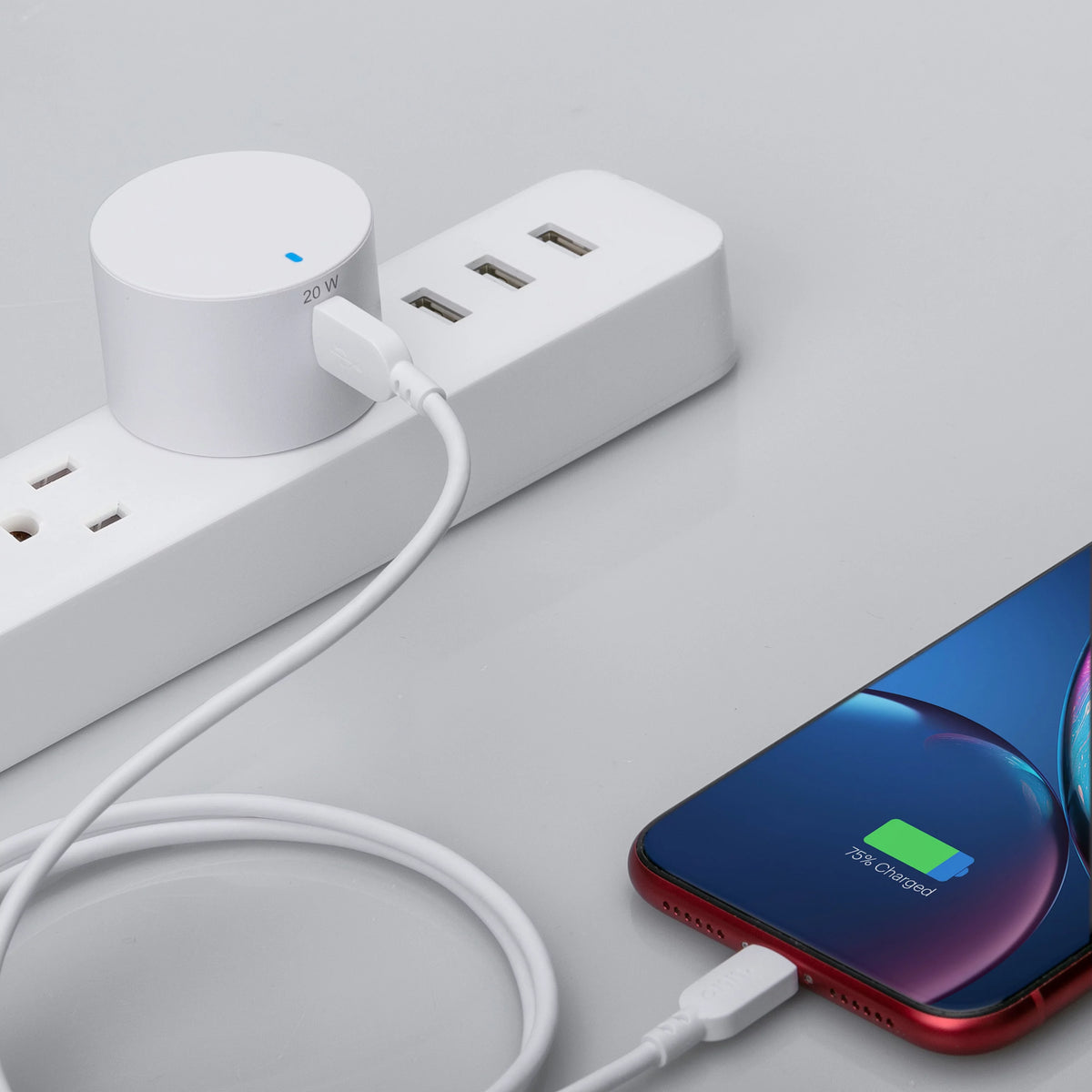 20W Power Delivery Wall Charging Kit with Lightning to USB-C Cable, White W46772