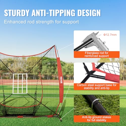 Portable Baseball Training Net with Carry Bag T72878