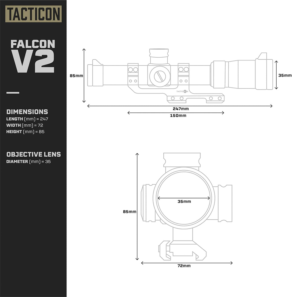 1-4x24mm LPVO Scope with Cantilever Mount I341