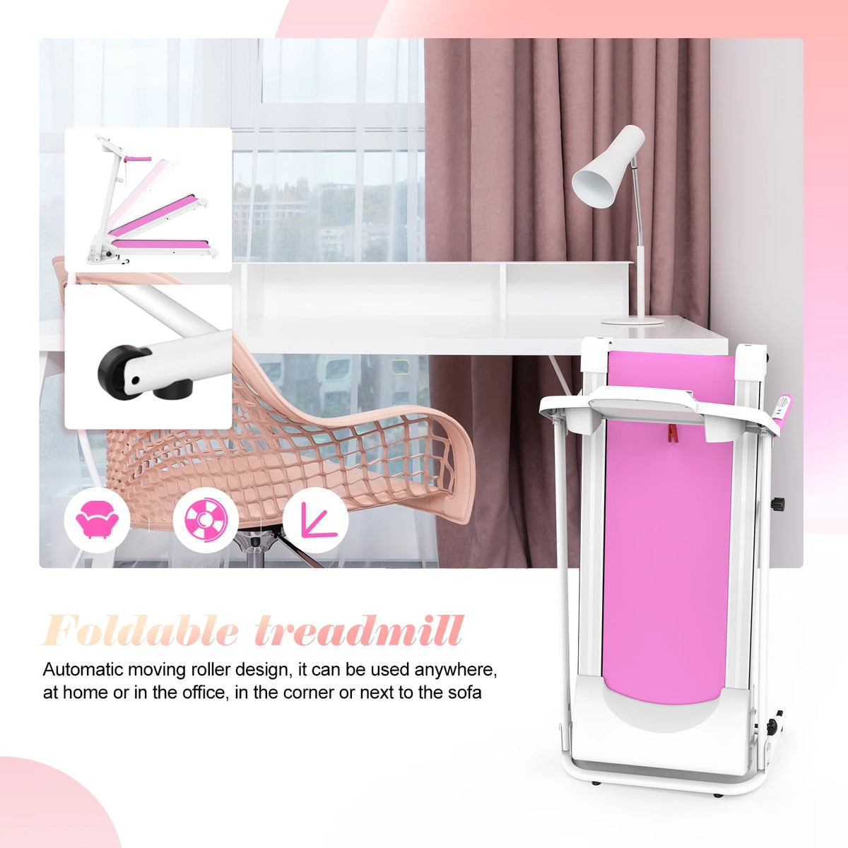 1.5HP Folding Electric Treadmill S2118