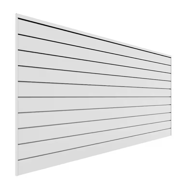PVC Slatwall 8 ft. x 4 ft. White C949715