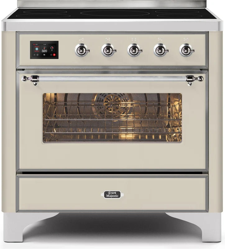 Antique White Induction Range with Electric Oven R62071