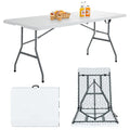 6ft White Folding Table N379