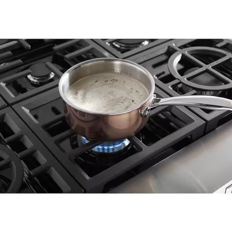 Gas Commercial Cooktop with 6-Burners in Stainless Steel W1845