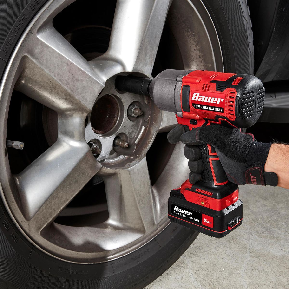 20V Brushless Cordless 1/2 in. High-Torque Impact Wrench Kit with 5 Ah Battery and Charger N918368