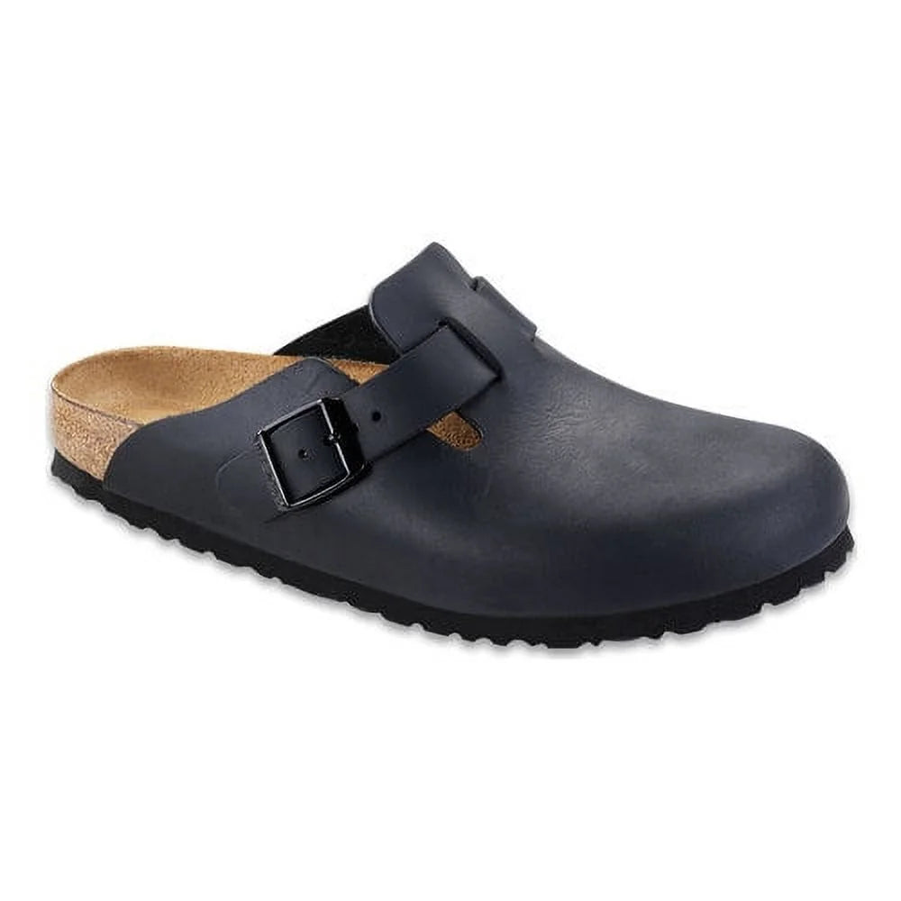 Oiled Leather Clogs Y58832