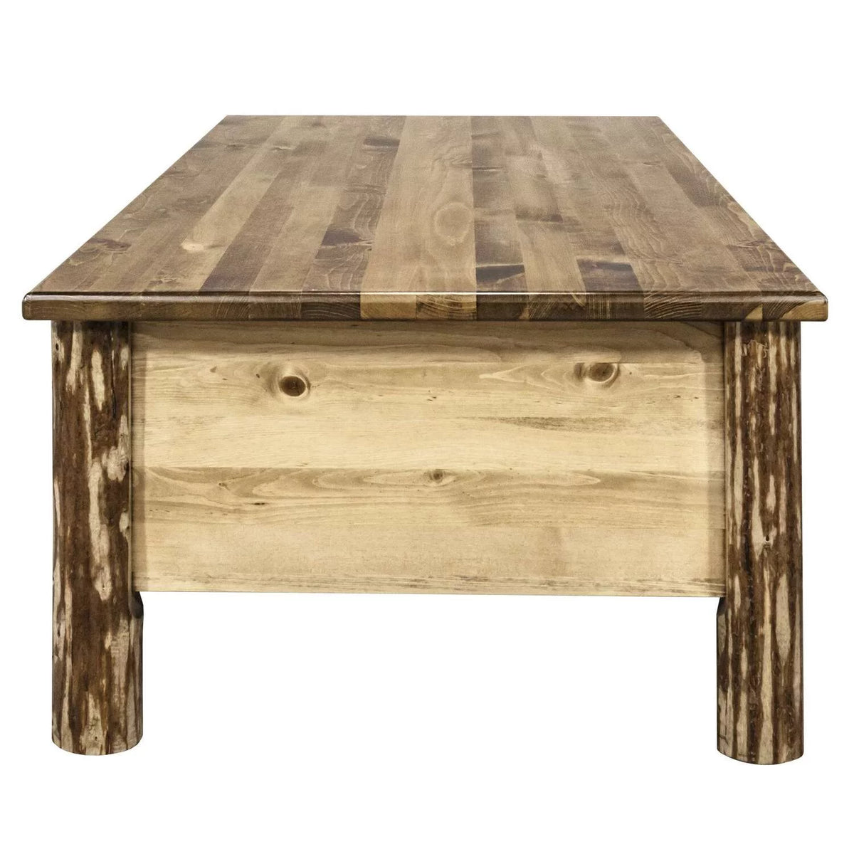 Brown Lacquered Wood Coffee Table Q2810