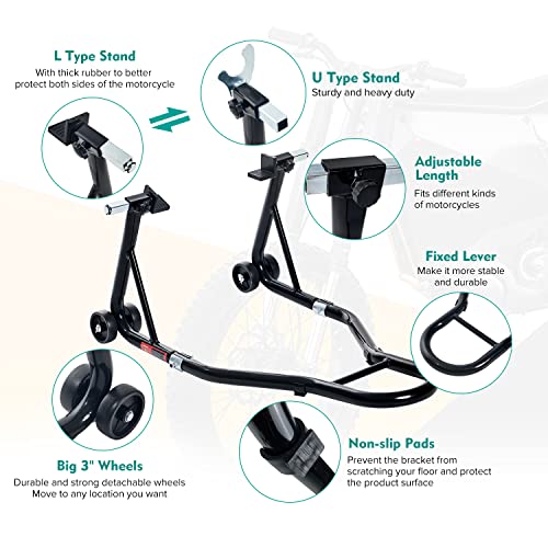 Motorcycle Rear Wheel Lift Stand Red K855487