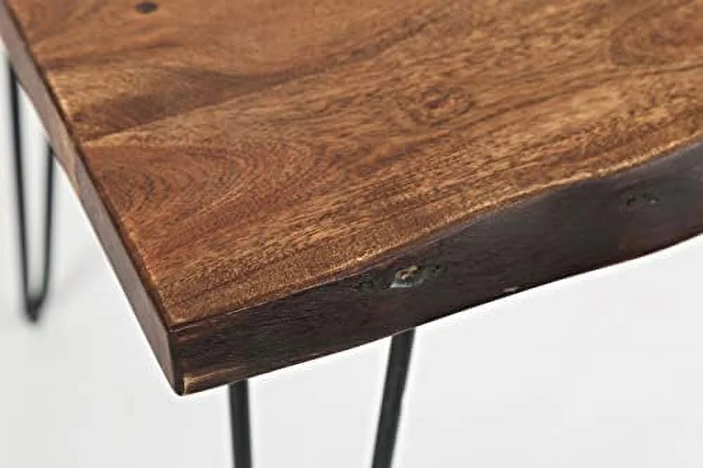 Solid Acacia Square End Table F265