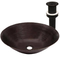 Copper Vessel Sink with Oil Rubbed Bronze Drain Z83672