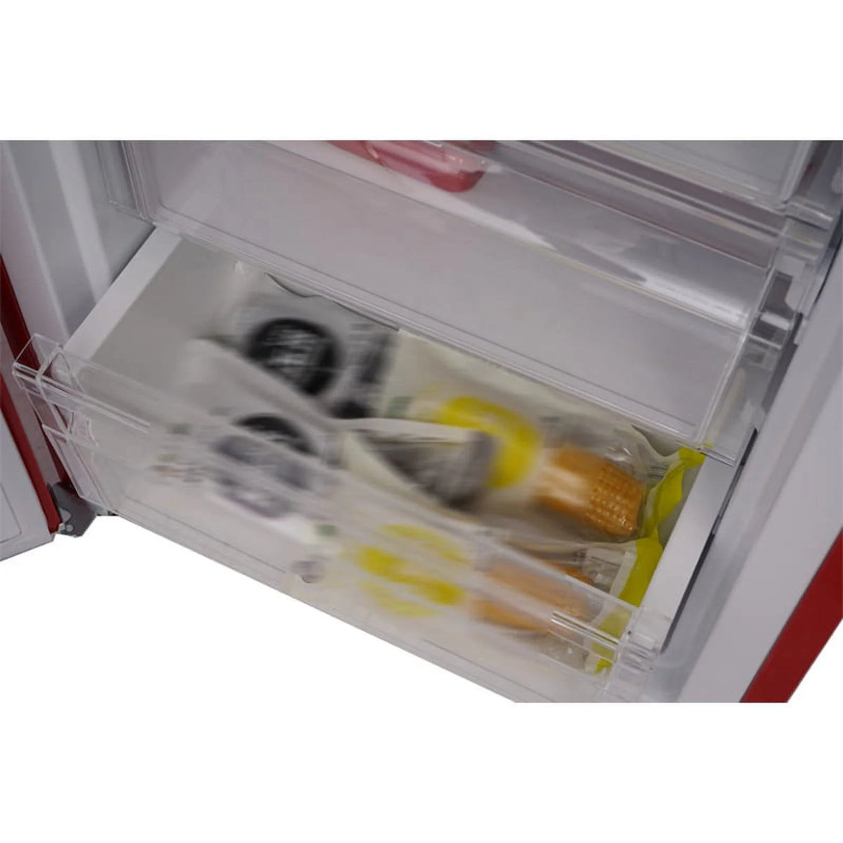 Retro Refrigerator-Freezer Set in Red B1893