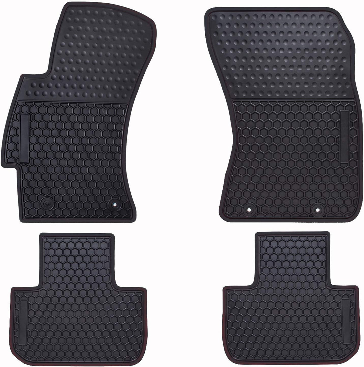 Black Custom Fit Rubber Car Floor Mats Q4590