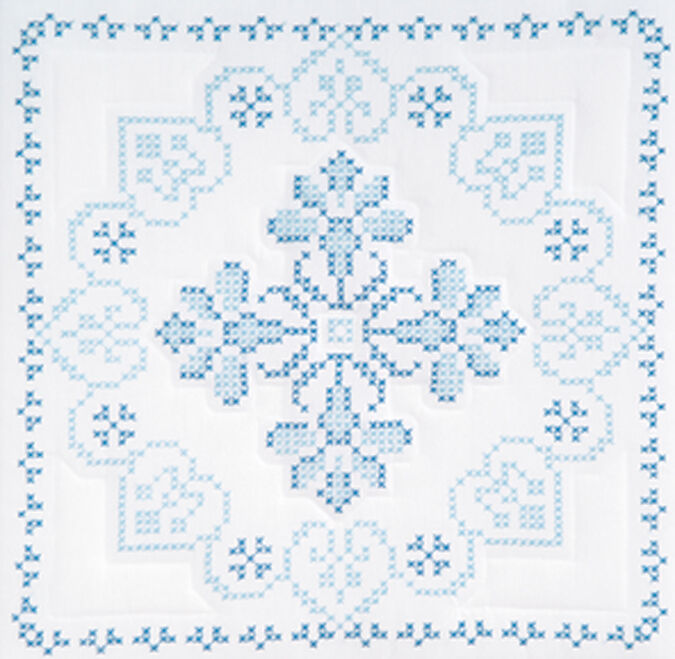 White Quilt Blocks 6pk J931