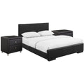 Black Queen Upholstered Platform Bedroom Set G3784