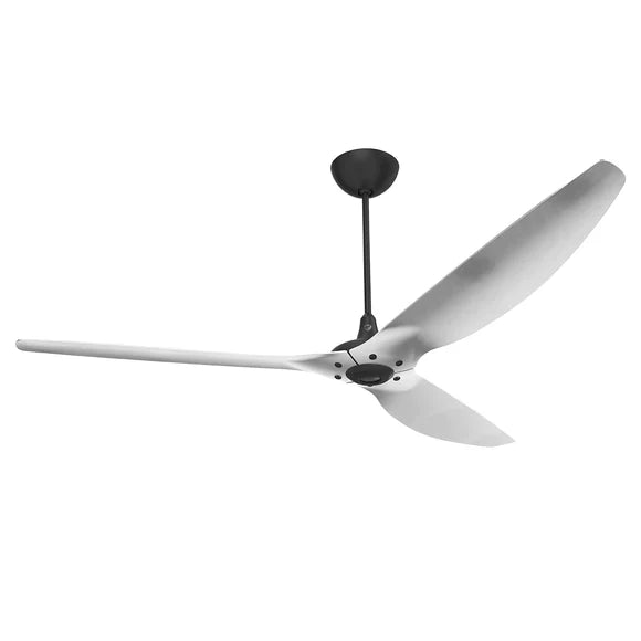 84 Ceiling Fan with Brushed Aluminum Blades and Black Finish L28137