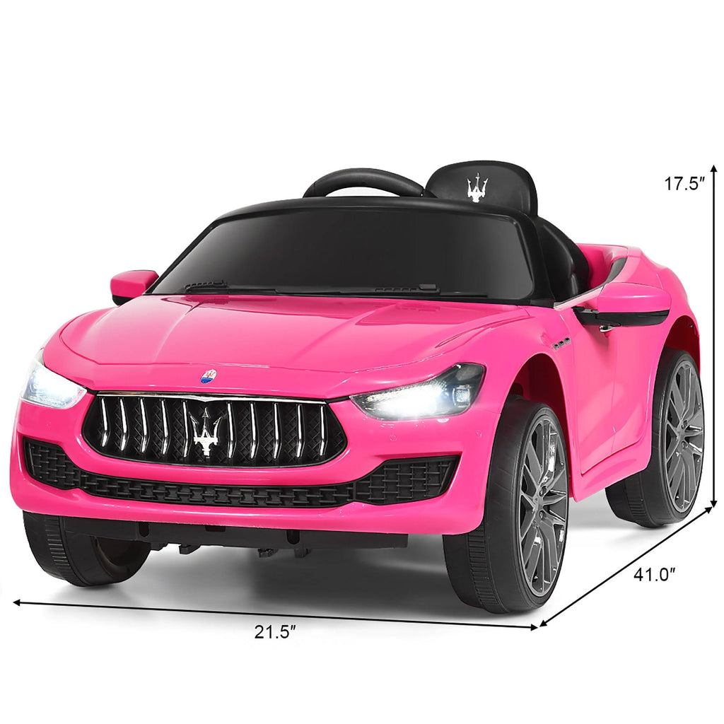 12V Kids Ride on Car with RC Remote Control Black M4164