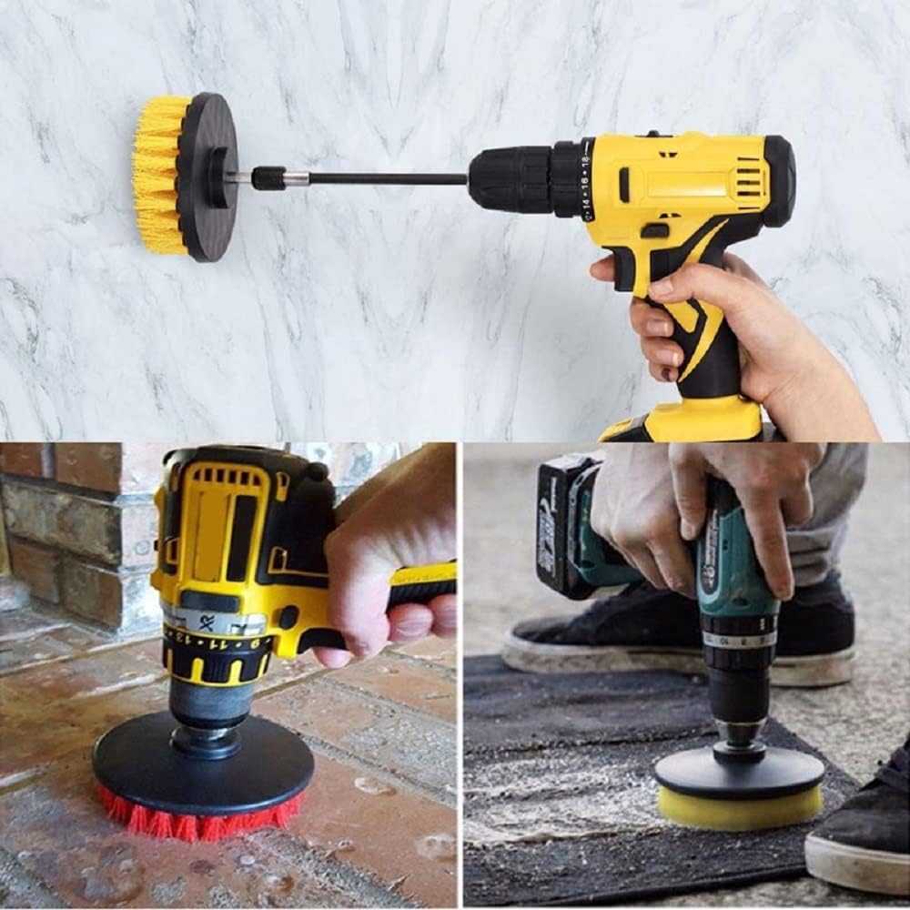 Drill Brush Attachment Set with Extend Long Attachment Q95400