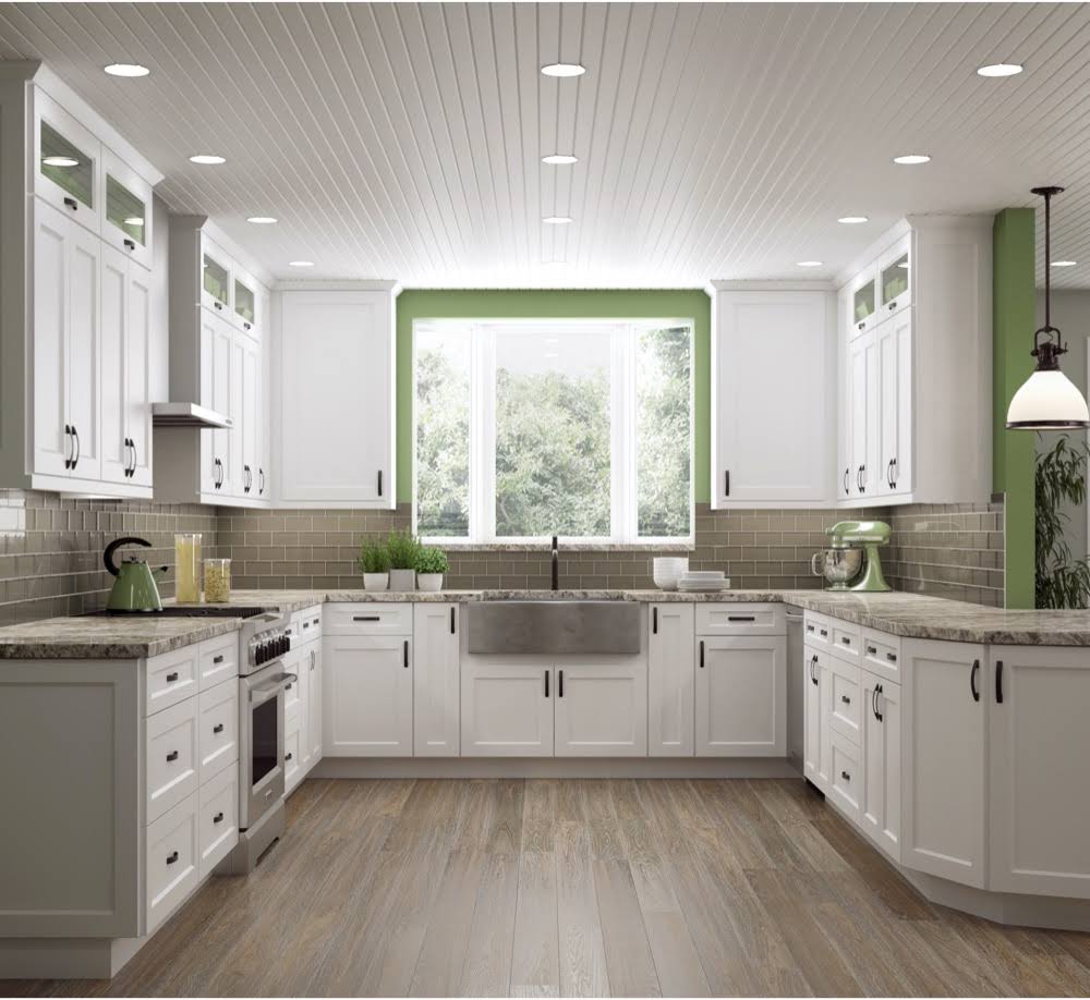 White Shaker 1 Door 1 Shelf Base Cabinet F710