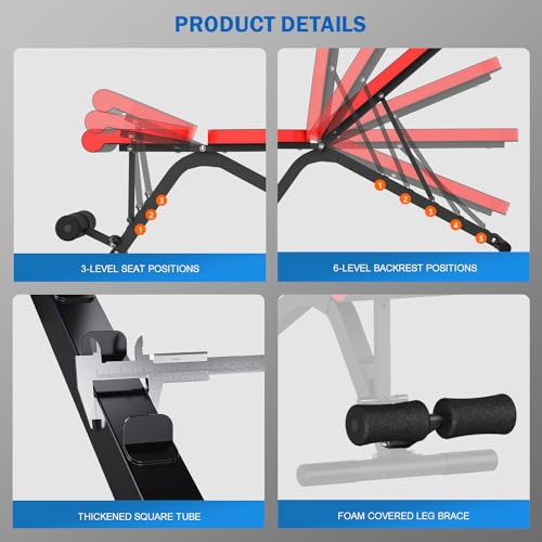 Power Cage Squat Rack with Bench L276913