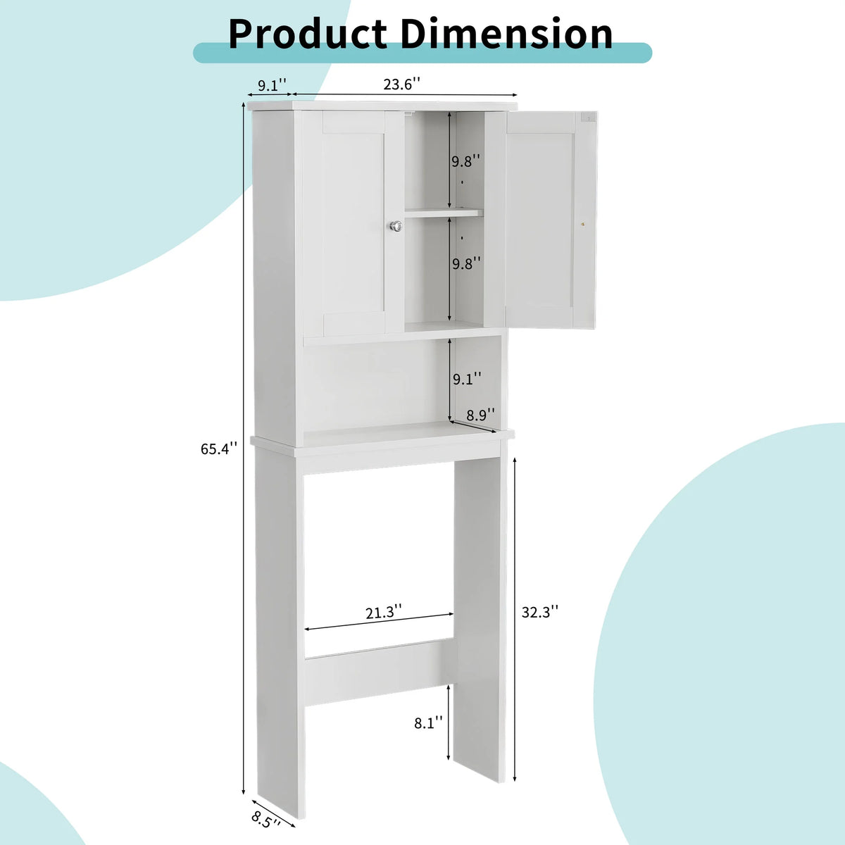 Over The Toilet Storage Cabinet White Y533143