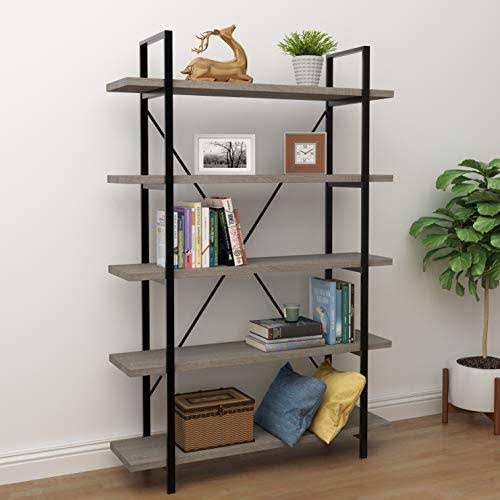 3-Tier Metal and Wood Bookshelf T46875