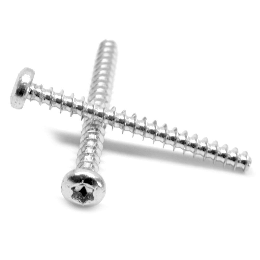 3/8 Thread Rolling Screw 6 Lobe Pan Head Low Carbon Steel Zinc Plated F32553