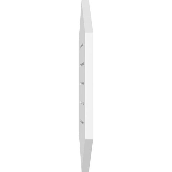 Vertical Peaked Surface Mount PVC Gable Vent P7285