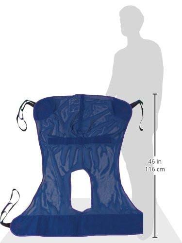 Full Body Patient Lift Sling Mesh with Commode Cutout Medium K98274