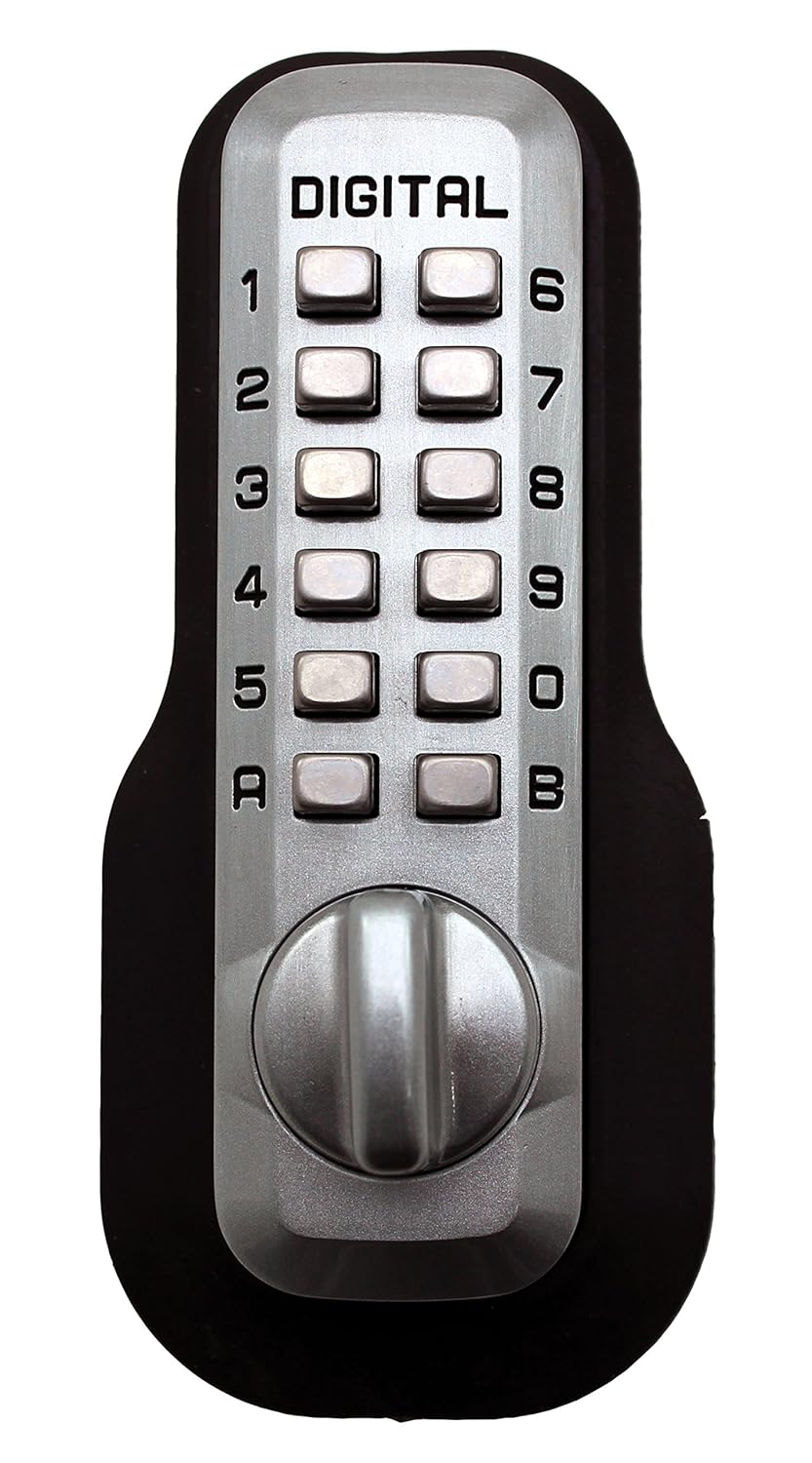 Mechanical Keyless Entry Deadbolt Door Lock Satin Nickel Finish T767