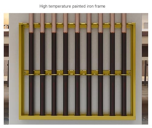 Wall Mount Metal Pool Cue Rack with Double Layer U-Shaped Slots U815