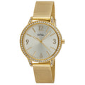 Gold Crystal Bezel Mesh Strap Watch B691173
