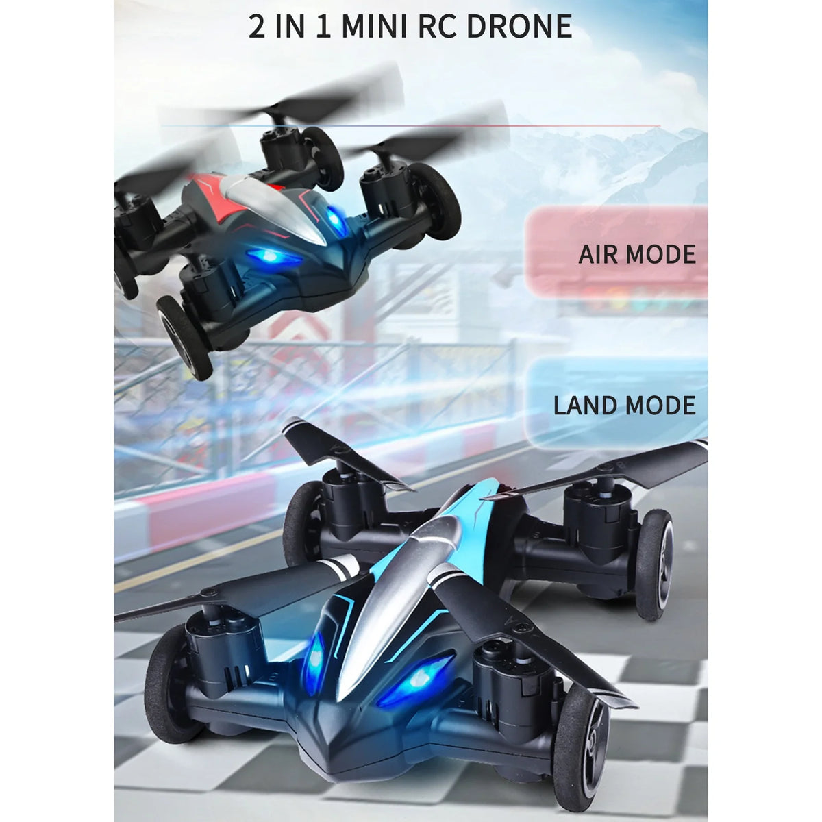 RC Drone with Camera 4K 5G Wifi Brushless Quadcopter with Storage Bag 2 Battery N8318