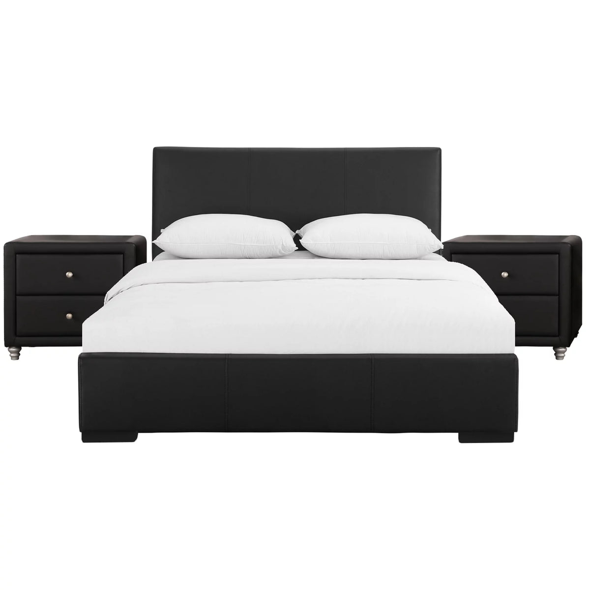 Black Queen Upholstered Platform Bedroom Set G3784