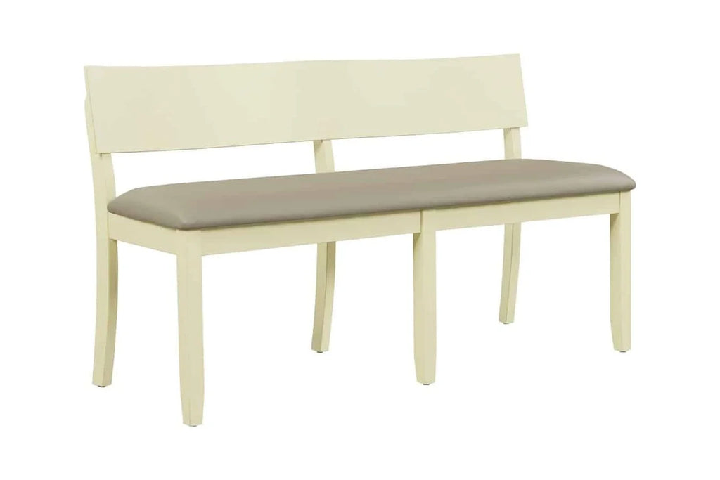 Wood & Faux Leather Dining Height Bench Z6239