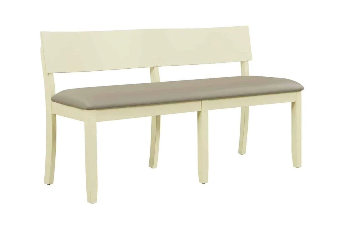 Wood & Faux Leather Dining Height Bench Z6239