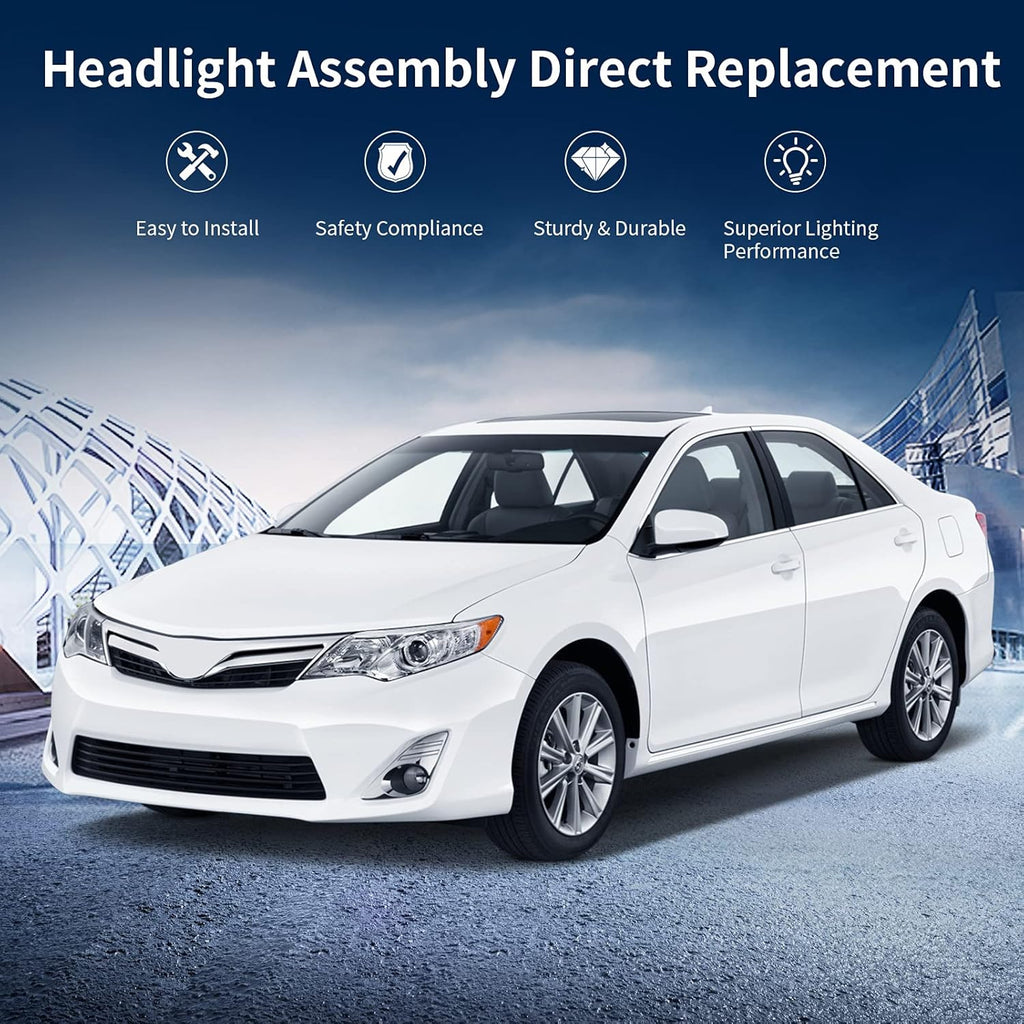 Headlight Assembly with Chrome Housing Clear Lens Q55572