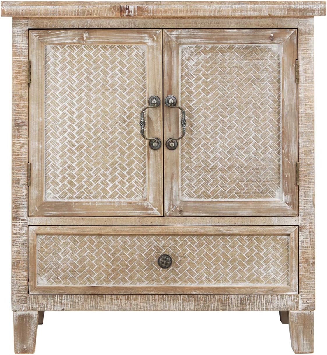 Weathered Wood Cabinet with 1 Drawer and 2 Doors W101762