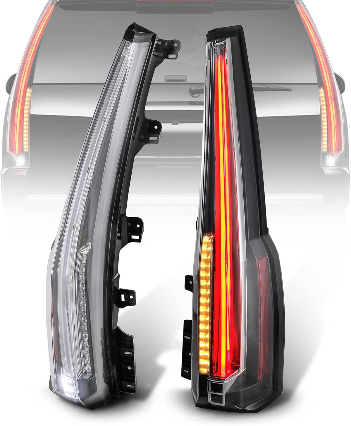 LED Tail Lights Rear Lamp Brake Set of 2 V4519