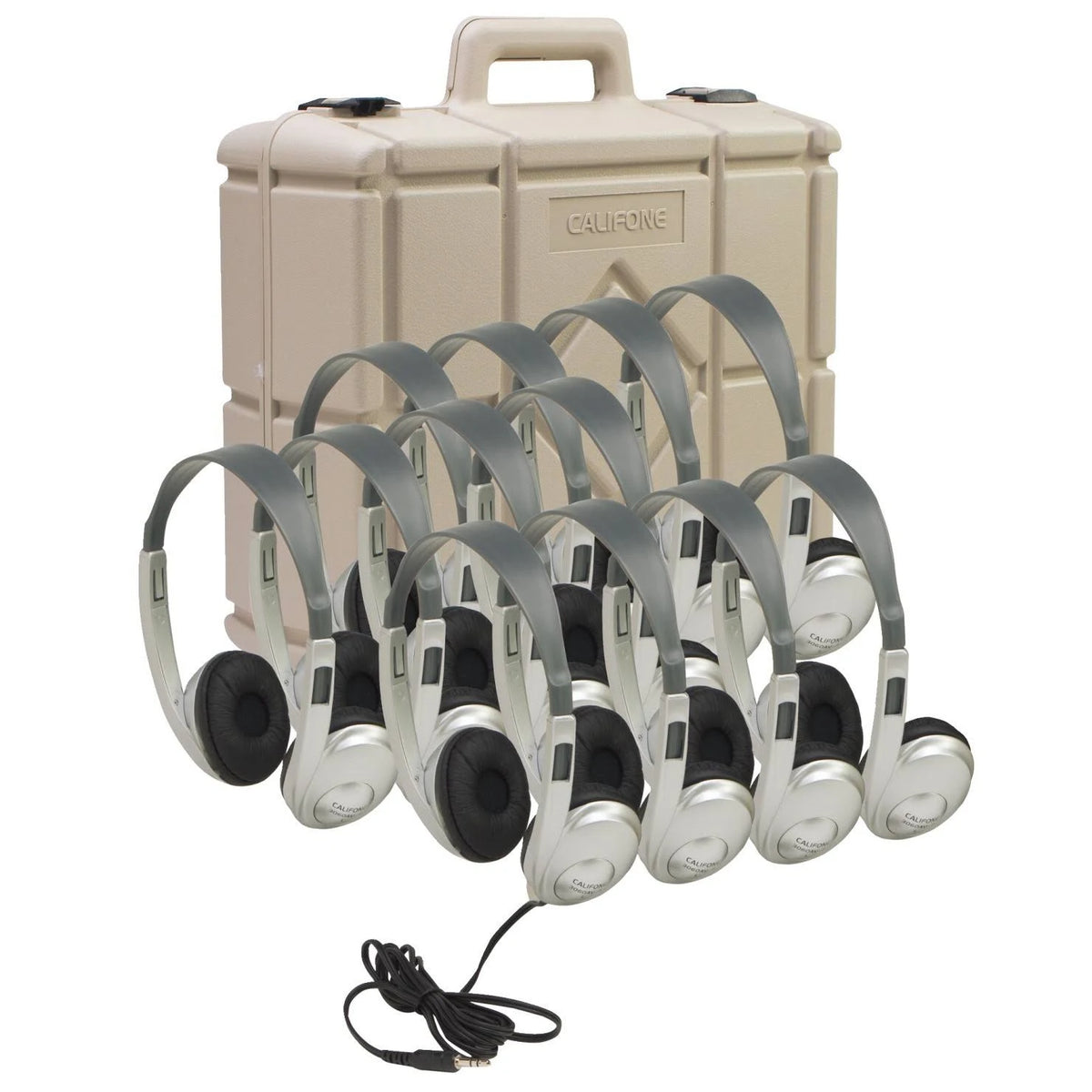 12 Pack Multimedia Stereo Headphones with Case N1165