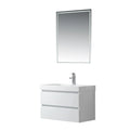Wall-Hung Single-Sink Bathroom Vanity with Resin Top, 30 in. X884