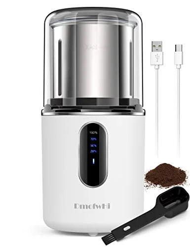 Cordless Electric Coffee Grinder with Stainless Steel Blade and Removable Bowl N798