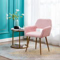 Faux Fur Dining Chairs with Steel Leg Q207691
