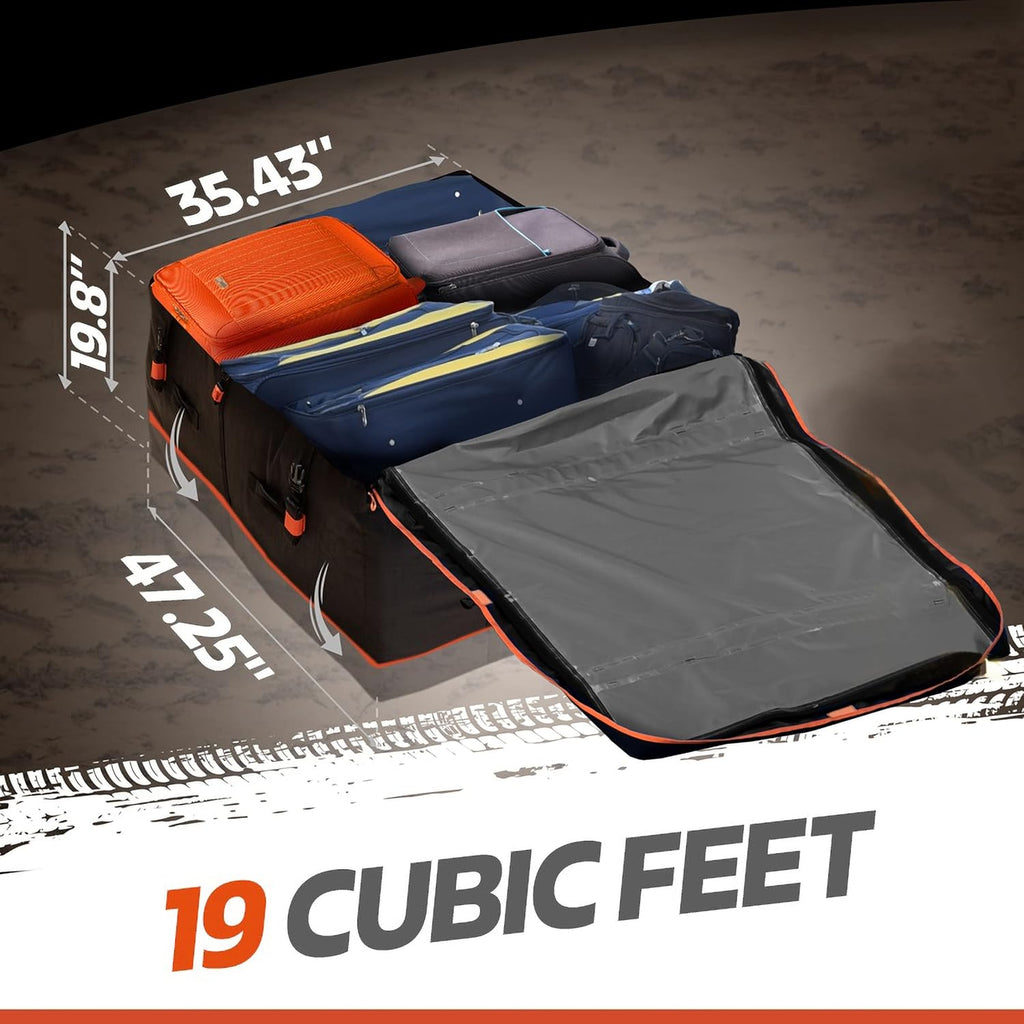 19 Cubic Feet Waterproof Car Roof Bag & Rooftop Cargo Carrier K303928