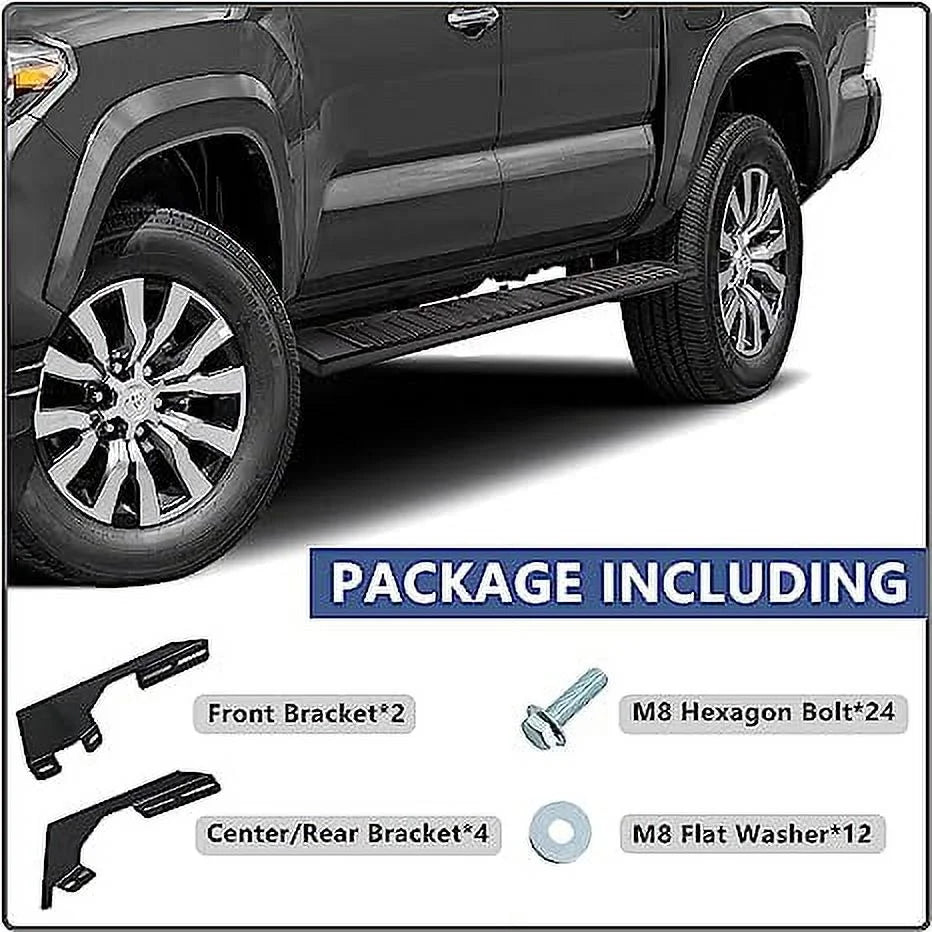 6-Inch Aluminum Running Boards Side Steps Nerf Bars O449