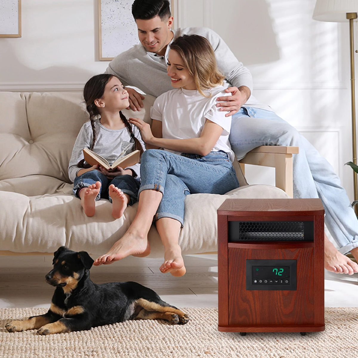 1500W Electric Infrared Quartz Space Heater J1834