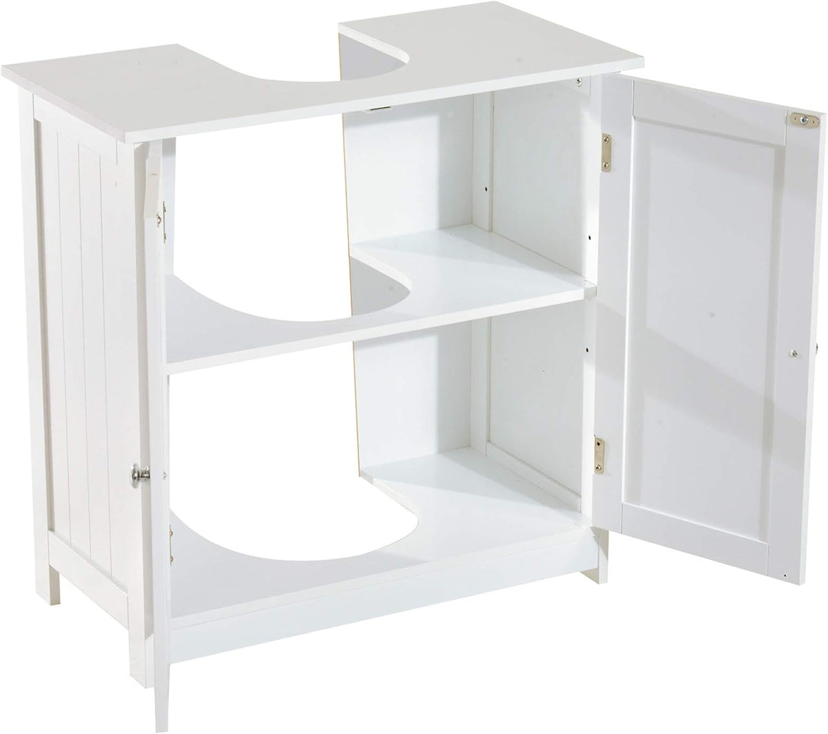 24” Pedestal Sink Bathroom Vanity Cabinet - White C1384