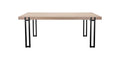 Kent Dining Table with Black Metal Legs, Wild Oak X960074