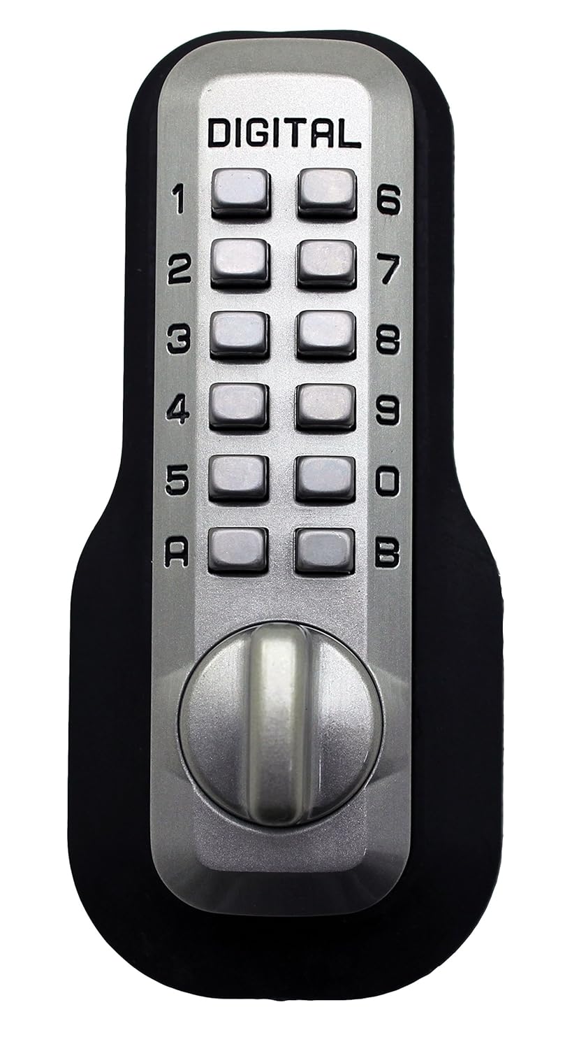 Mechanical Keyless Entry Deadbolt Door Lock Satin Nickel Finish T767