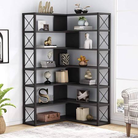 6 Tier Corner Bookcase X890043