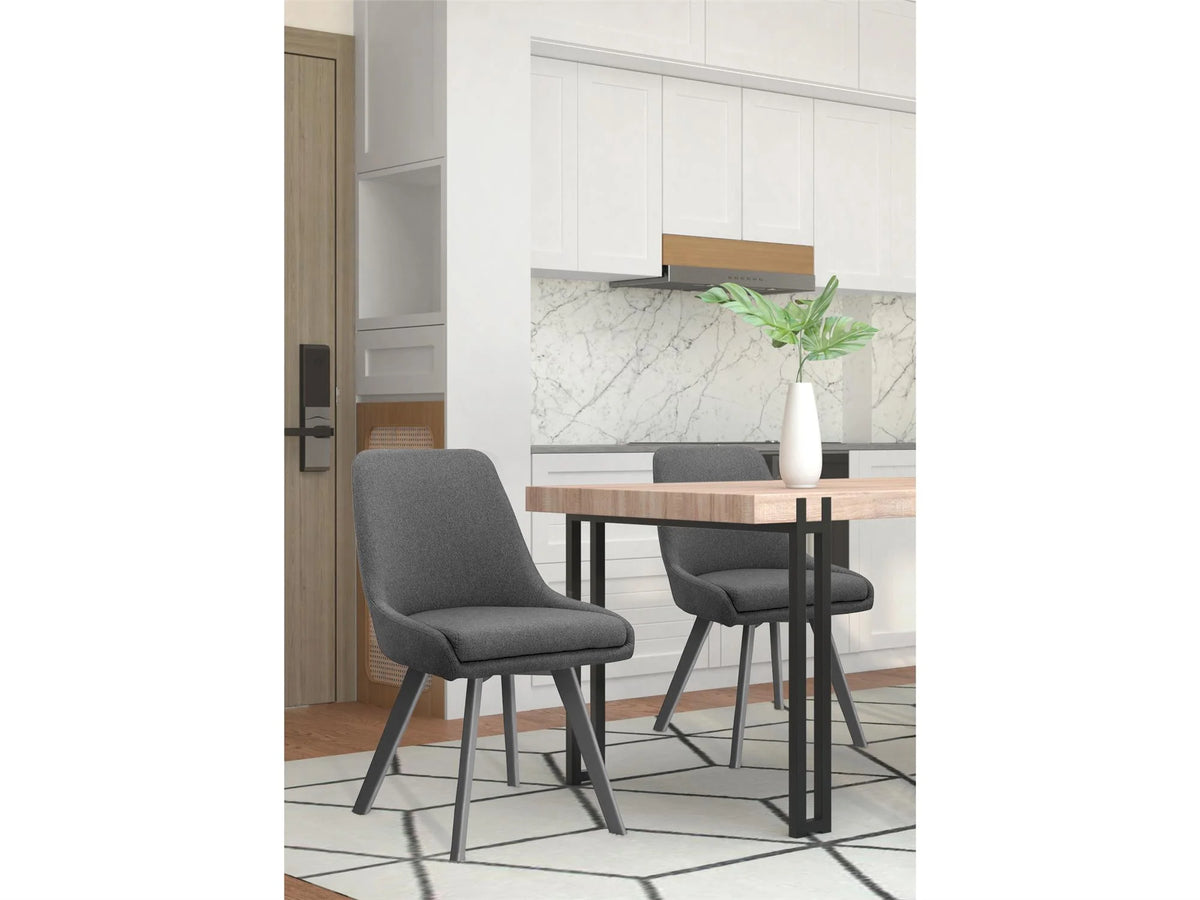 Kent Dining Table with Black Metal Legs, Wild Oak X960074